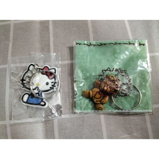Hello kitty鑰匙圈、小熊鑰匙圈