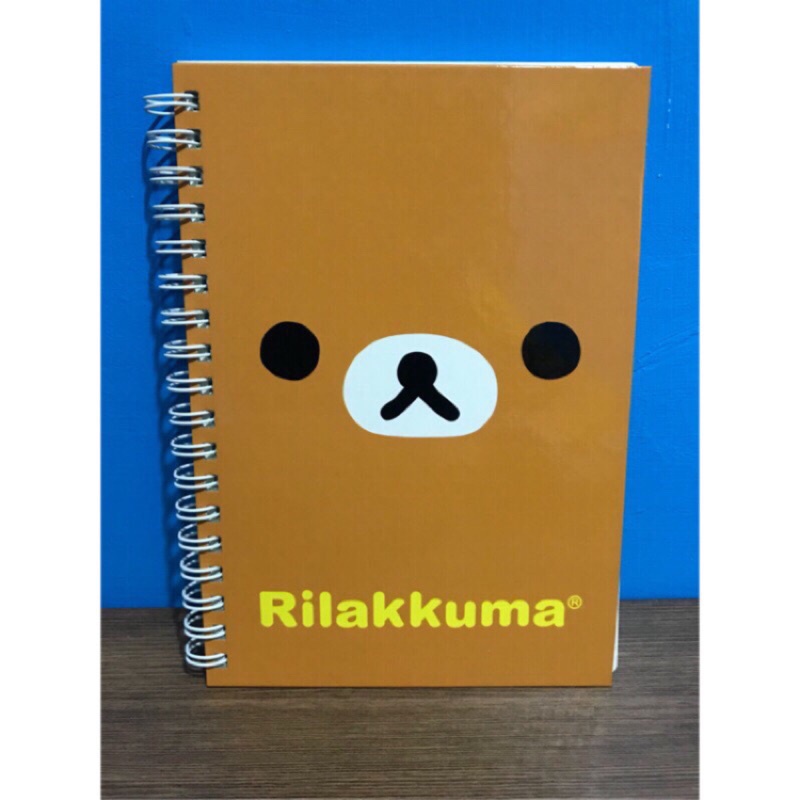 San-x Rilakkuma 日本 拉拉熊 臉型線圈筆記本 彩色內頁 線圈 筆記本 記事本 懶懶熊 三麗鷗