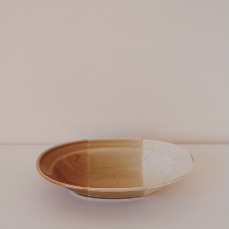 ⧐TAMAGOTO⧏日本製 和風三色漸層橢圓盤碗 義大利麵 咖喱盤