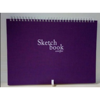 ╭＊Amy星辰屋＊╯Conifer綠的事務 Sketch book 16K 布面繪圖本/紫色
