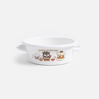 HOLA代購 Sanrio三麗鷗雙耳圓形琺瑯烤皿14cm