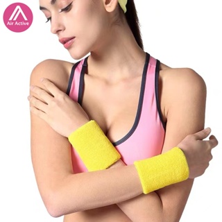 Air Active 吸汗運動毛巾護腕健身跑步籃網球透氣針織護手腕帶
