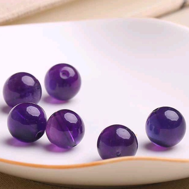 7A天然紫水晶散珠單顆
