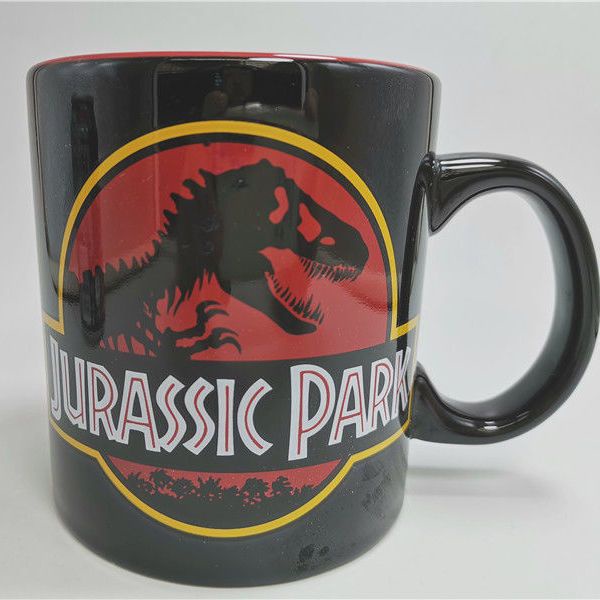侏羅紀公園馬克杯美劇電影周邊陶瓷杯恐龍冒險大容量水杯科幻周邊
