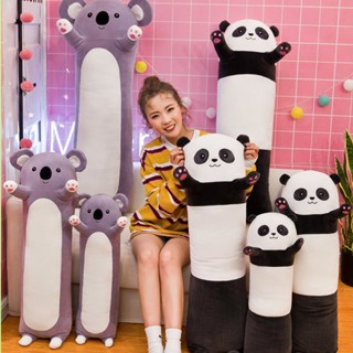 卡通動物熊貓🐼抱枕毛絨玩具 長抱枕 可愛熊貓考拉趴款枕頭 大號長條動物公仔 兒童女生陪睡枕頭禮物