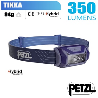 【法國 Petzl】送》TIKKA 超輕量標準頭燈(350流明.IPX4防水).LED頭燈.電子燈_藍_E061AA01