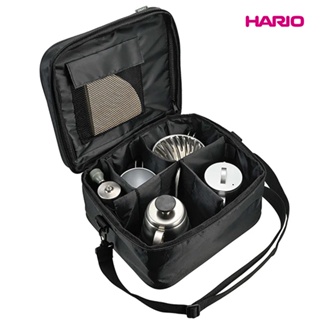 【HARIO】V60露營咖啡器具收納包14L O-VCB-B 多夾層設計 收納空間多 背帶可拆卸 可調肩背 手提 可調式