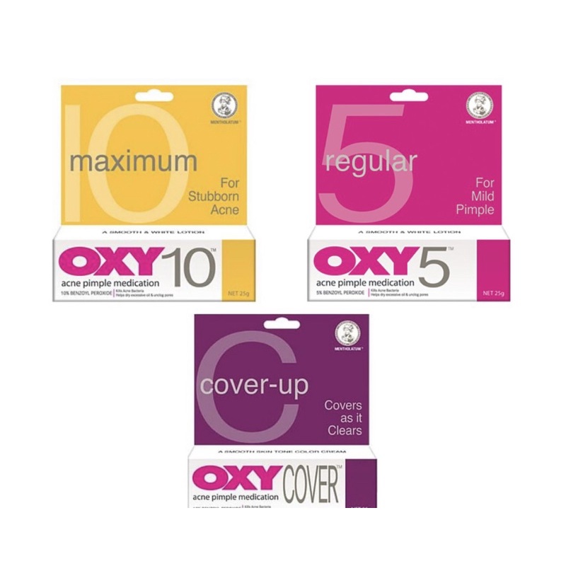 Oxy Acne Medicine 10 含量 25 克 OXY 5 內容 25 克