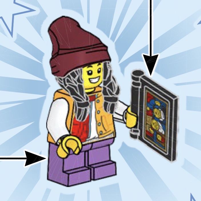 LEGO 80111 拆售 人偶 戴毛帽小女孩  (附手持配件如圖片)