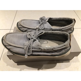 TIMBERLAND 男款淺藍色素面帆布鞋 二手 鞋號27