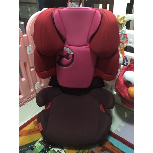 （可中和自取）Cybex Solution M-Fix 3-12歲汽車安全座椅(Cybex德國汽座)成長椅l桃色