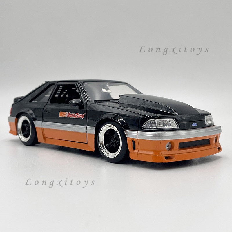 1:24 壓鑄汽車模型玩具 1989 年福特野馬 GT 微型車輛複製品收藏