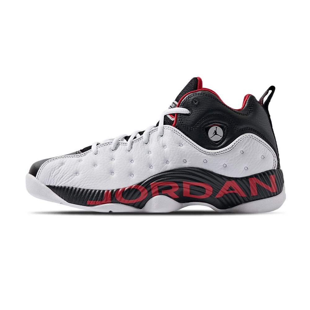 Nike Jordan Jumpman Team Ii 男 黑白 條紋 皮革 經典 運動 籃球鞋 DZ7294-101