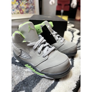 BLS • 小童鞋 NIKE AIR JORDAN 5 RETRO 灰銀 綠 AJ5 全反光 DQ3736-003 童鞋