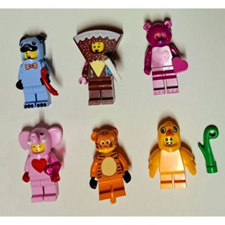 樂高 LEGO BAM 藍色哈巴狗人 雪糕人 粉紅熊 粉紅大象人 老虎人 小雞人