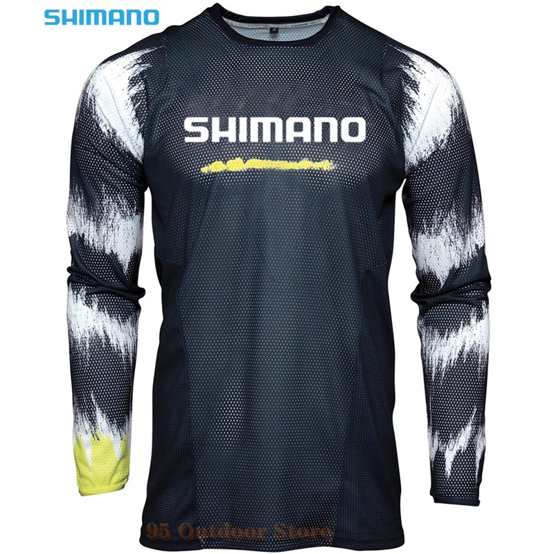 Shimano Clothe for Fishing夏季T恤透氣防汗運動速乾防紫外線男式戶外腳踏車釣魚車衣
