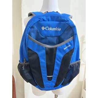 歌倫比亞Columbia藍色後背包 登山旅遊包 電腦包 休閒包