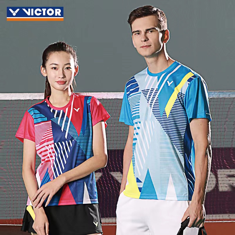 Victor 新款羽毛球球衣透氣舒適男士女士兒童網球衫 3690