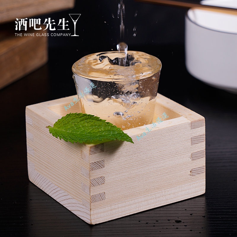 【熱銷】 日式清酒木杯 方形木盒 清酒杯水杯 無LOGO提拉米蘇杯