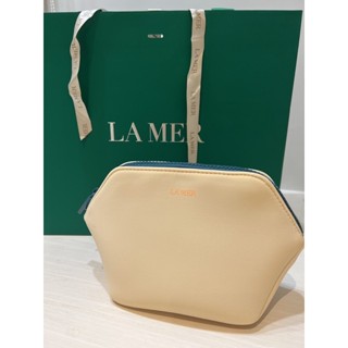 全新 專櫃正品 LA MER 海洋拉娜 燕麥奶 太空棉 化妝包 旅行包 收納包 加贈專櫃提袋
