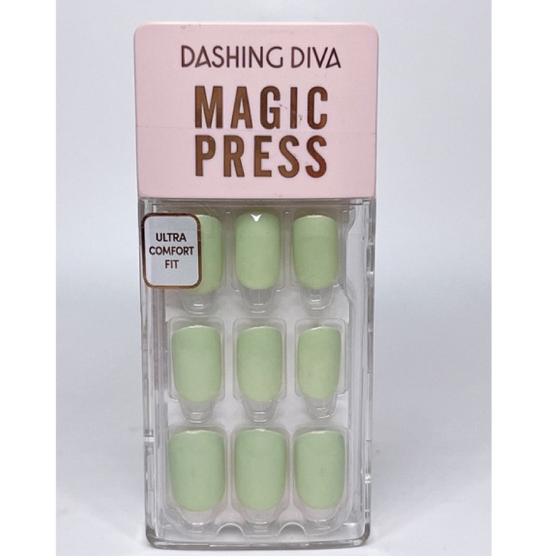 Dashing diva 光療薄型美甲片-鼠尾草綠