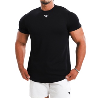 男士健身短袖T恤 運動休閒短袖 跑步健身服 訓練緊身彈力棉 韓版短袖上衣