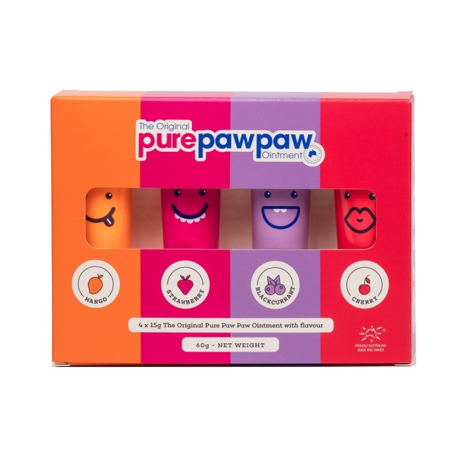 Pure Paw Paw 澳洲神奇萬用木瓜霜精緻禮盒（節慶限量版）15g x 4入組 (代理商正貨)