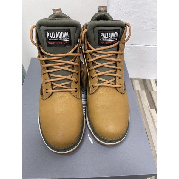 Palladium 男防水皮靴