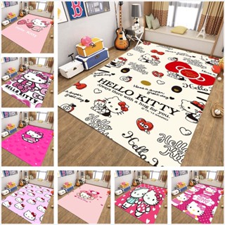 動漫卡通凱蒂貓HelloKitty可愛地毯 臥室床邊客廳沙發兒童房間地毯地墊吸水防滑可訂製5