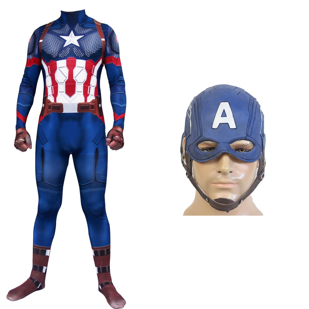 現貨 聖誕節禮物 復仇者聯盟衣服 超級英雄服飾 美國隊長 浩克 薩諾斯 cosplay面具道具 學校變裝派對 生日禮物