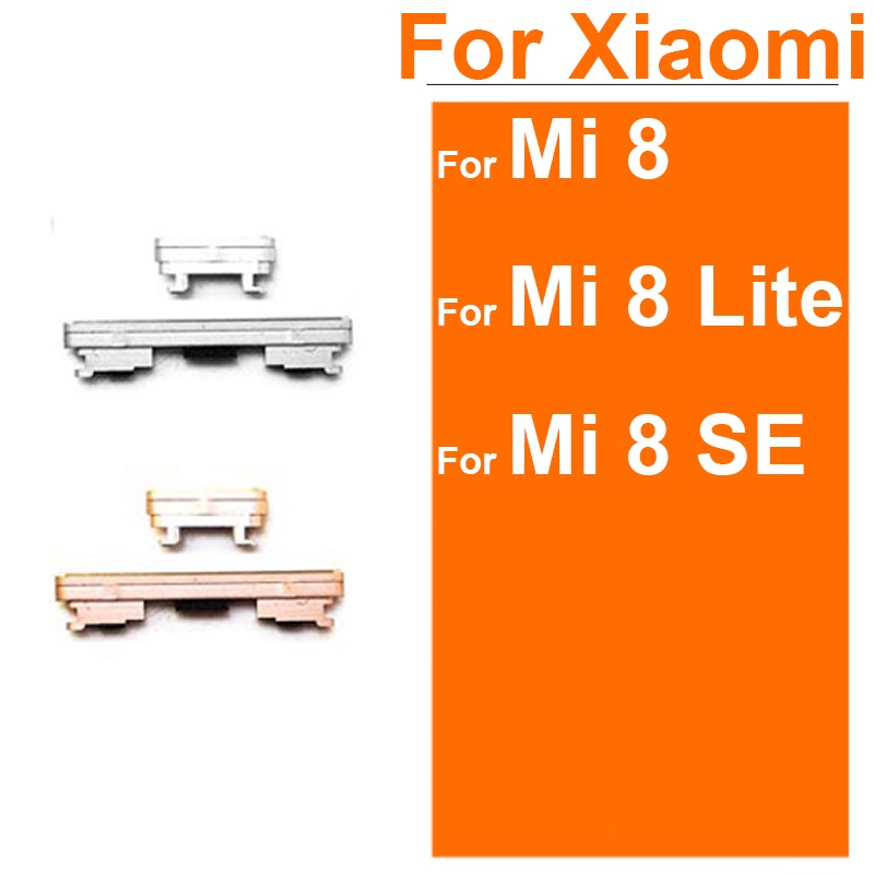 XIAOMI MI 適用於小米 Mi 8SE Mi 8Lite 開關電源音量音調鍵維修零件的電源音量側按鈕