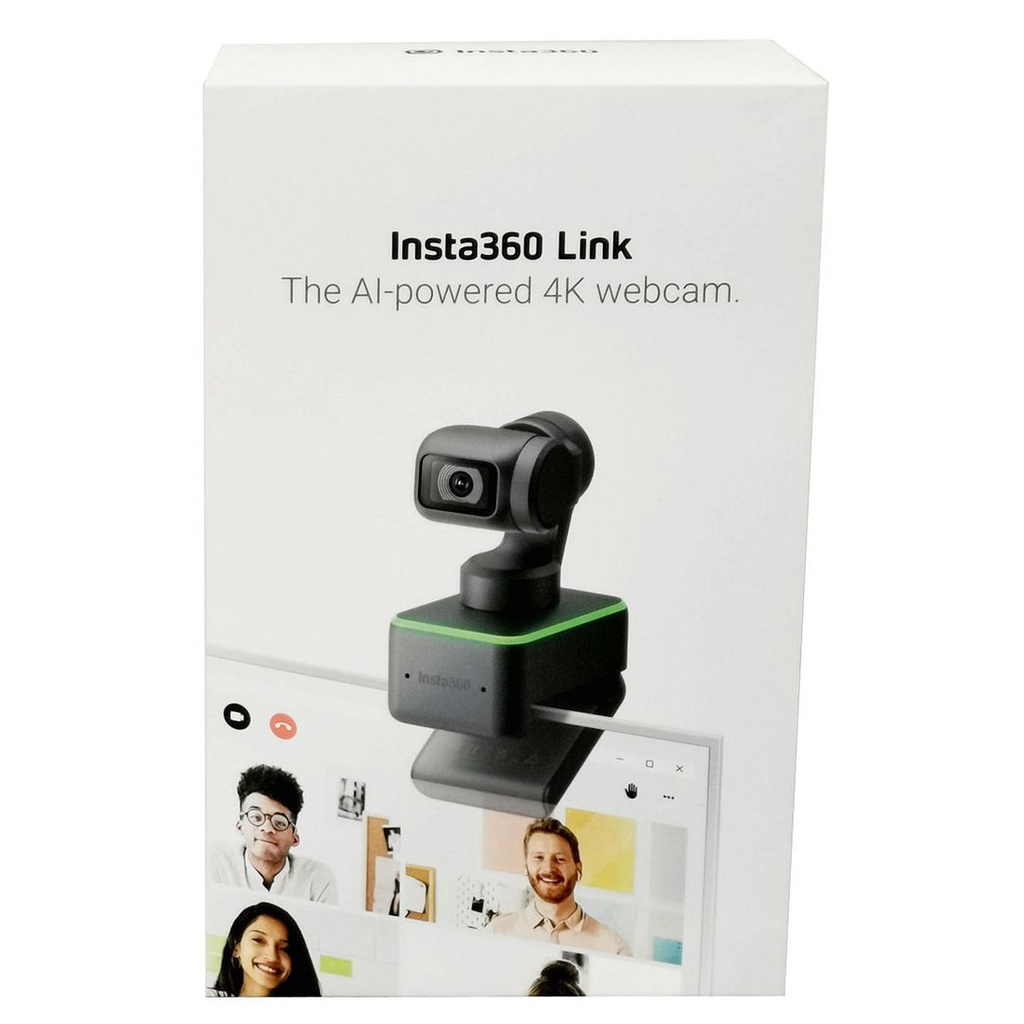 Insta360 Link UHD 4K 有線 網路攝影機 Webcam (CINSTBJ/A)(平行進口)