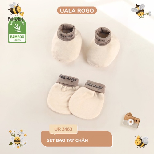 套裝 Uala Rogo UR2463 Polly Kid 正品竹製嬰兒手套 - SP450