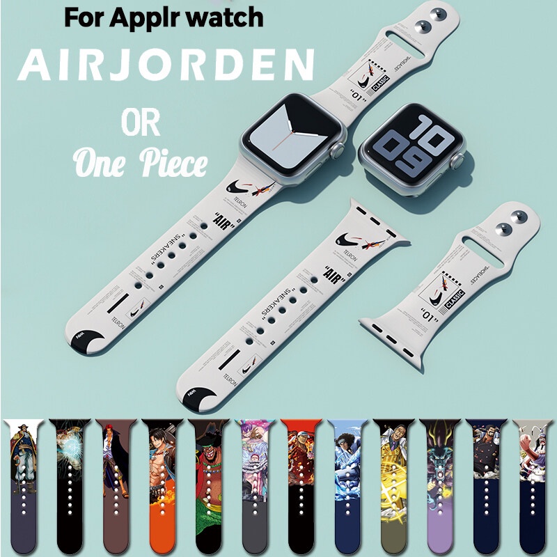 一件漫畫時尚印花設計錶帶兼容 Apple watch SE 8 7 6 5 4 3 2 1 iwatch 38/40/4