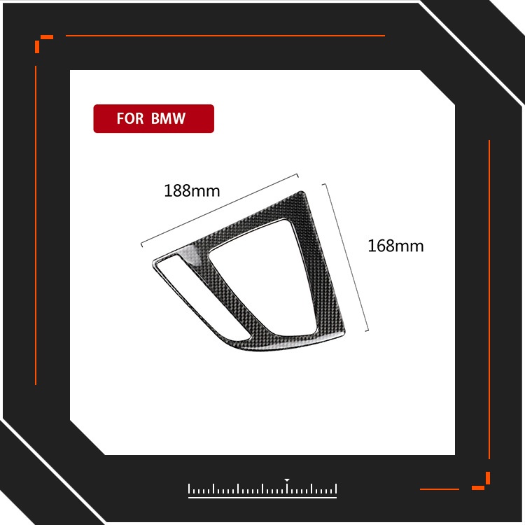 汽車內飾改裝 適用於寶馬BMW3系列F30 F34 碳纖維中控檔位面板裝飾貼片
