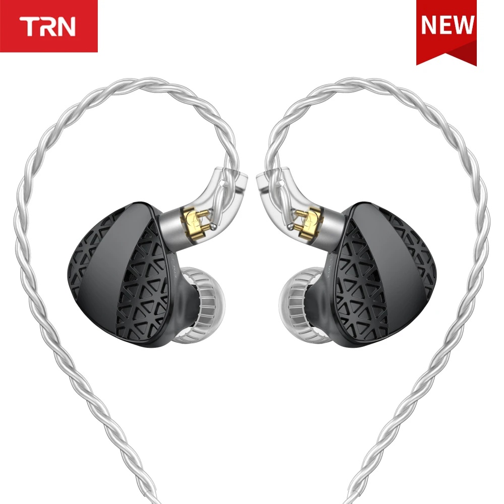Trn MT3 高保真入耳式耳機雙腔動態N52磁鐵鋅合金入耳式耳機監聽器適用於BAX EMA
