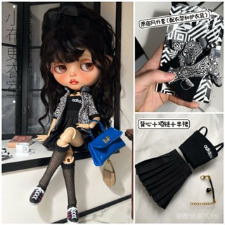 【暗黑原宿風軟妹系】1/6 blythe 6分ob24體娃衣 30釐米小布娃娃換裝衣服