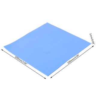 Zzz 100mm x 100mm x 1mm CPU 晶片散熱器冷卻導熱矽膠墊