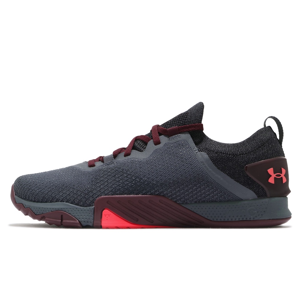 Under Armour 訓練鞋 UA TriBase Reign 3 灰黑 桃紅 酒紅 襪套 男鞋 運動鞋