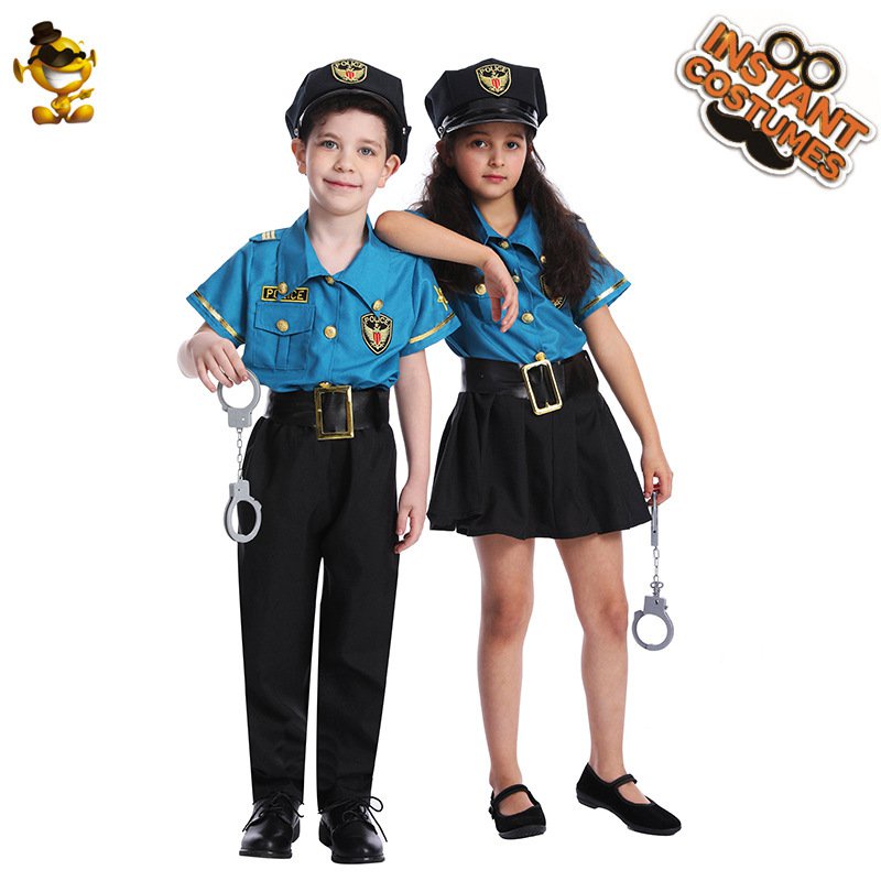 🔥臺灣🔥兒童警察服套裝化妝舞會派對服飾警察服童裝演齣服 EUTY