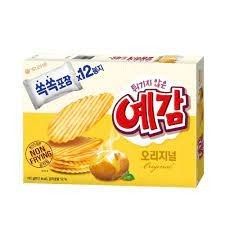 【享吃零食】韓國 ORION好麗友 預感香烤洋芋片-原味(12入) 非油炸洋芋片