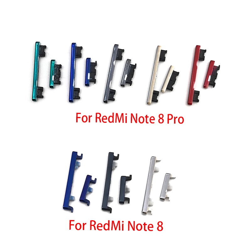 REDMI XIAOMI 適用於小米紅米 Note 8 Pro Note 7 Pro 側邊電源鍵+音量鍵