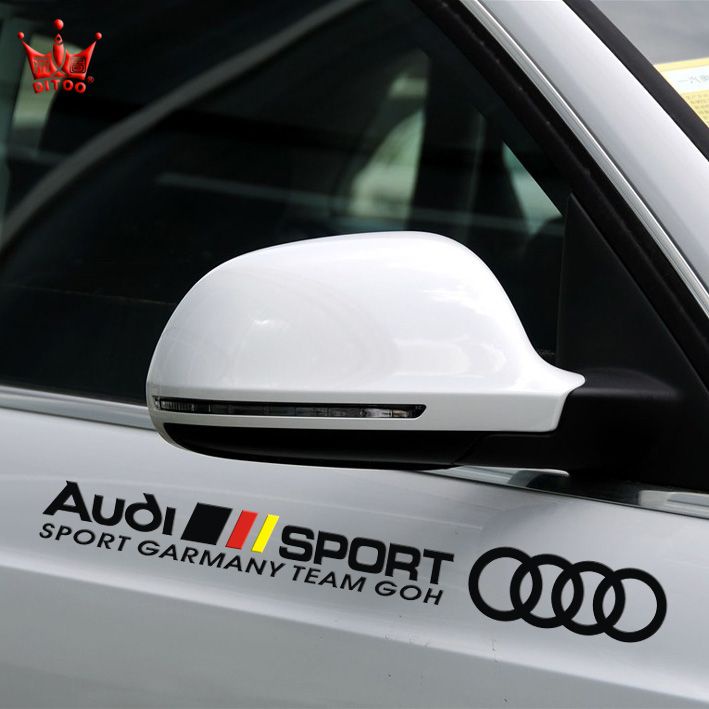 【Audi專用】AUDI奧迪專用車貼拉花  反光貼紙  Q7 A4 LA6L TT Q3 Q5 A1 SPORT等車門貼
