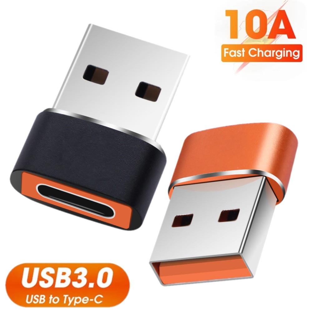 6a 10A USB 公頭轉 C 型母頭 OTG 適配器/USB 3.0 快速充電 USB C 適配器轉換器/適用於小米