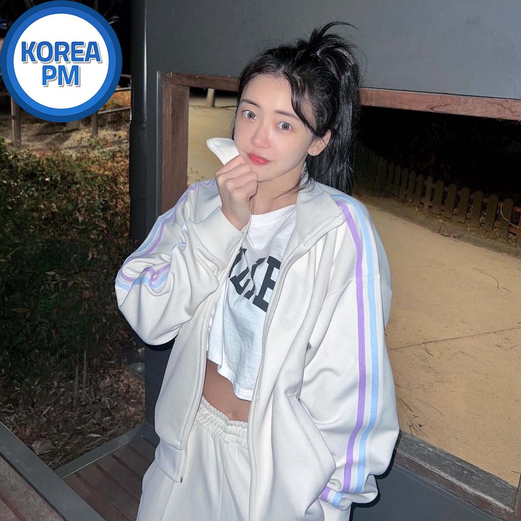 [KOREA PM] 韓國 NERDY 23SS 雙線條運動套裝 外套 長褲 短褲 運動套裝 韓國代購 韓國直送