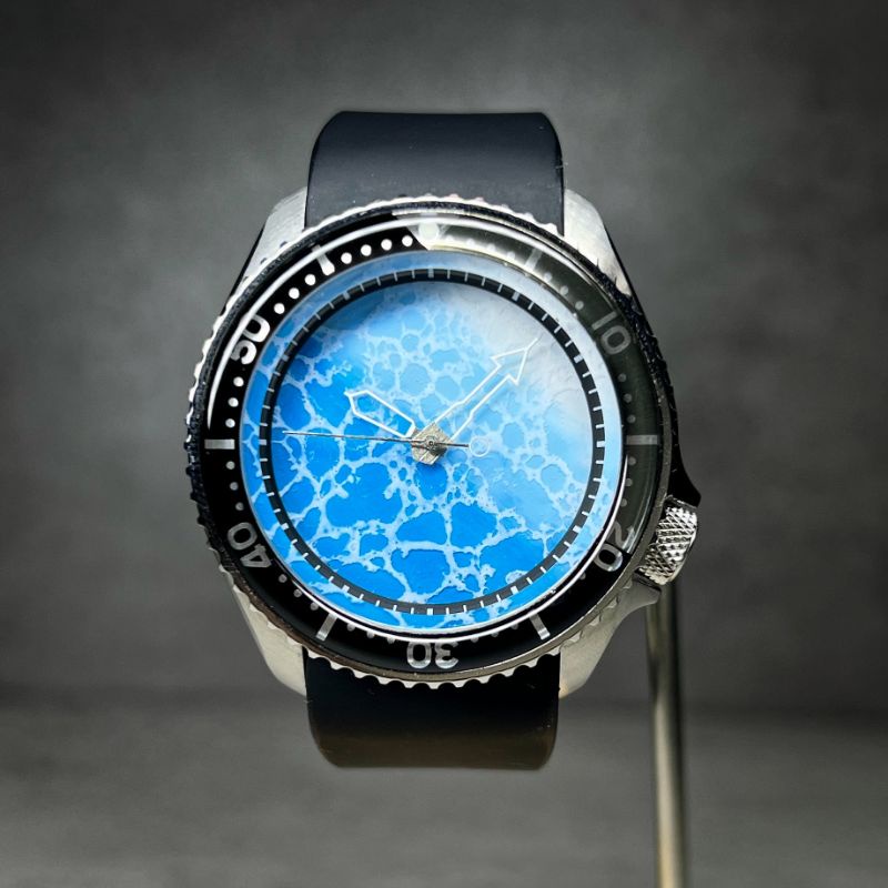 【倏忽計時】|潮汐| 客製機械錶 全手工錶盤 機械錶 36mm 潛水錶 nh35 seiko mod seikomod