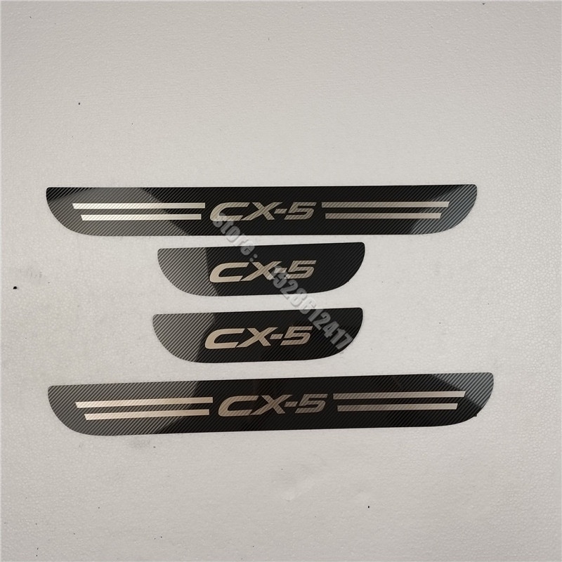 適用於 馬自達For Mazda CX-5 CX 5 CX5 2011 2012 2013-2016碳纖紋 迎賓踏板不鏽
