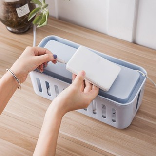 ¤▥♗﹊Wire storage box藏線神器防貓咬保護插座收納盒床頭桌面隱藏電線整理多功能大遮擋