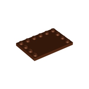 [樂磚庫] LEGO 6180 平滑板 特殊型 棕色 4x6 4225711 4508618 4585629