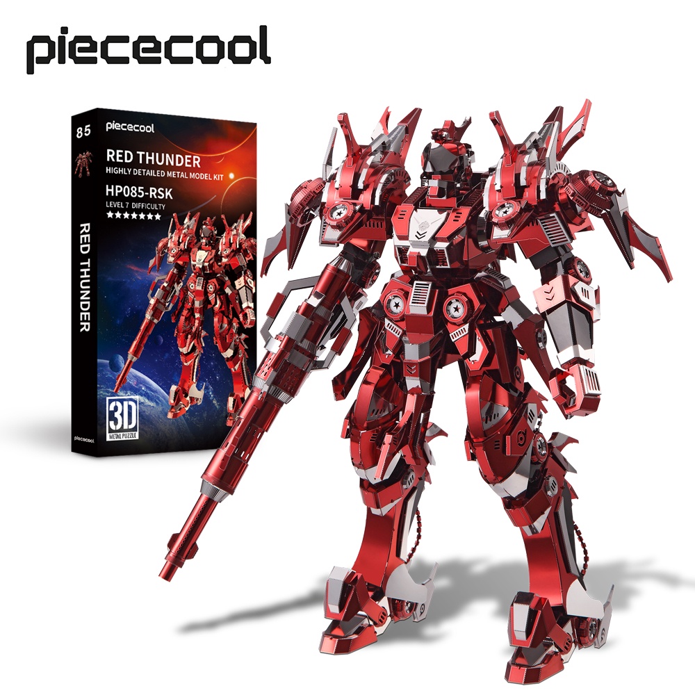 Piececool 3D 立體金屬拼圖 -雷霆赤甲 機甲拼裝模型 積木 兒童玩具 聖誕節 生日禮物